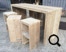 Bartafel in gebruikt steigerhout. Stilwood.
